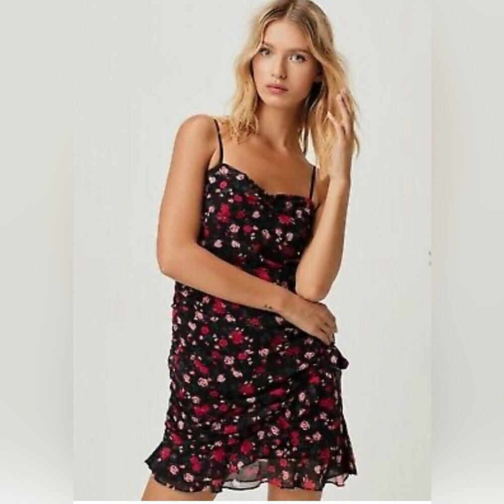 NWT For Love & Lemons‎ Hawn Ruffle Floral Mini Dress S